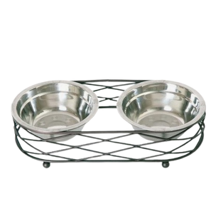 Bol d'alimentation pour chien Conception personnalisée Conception antidérapante Bols pour chien de haute qualité Double bols d'alimentation en acier inoxydable avec support - Product Image 6