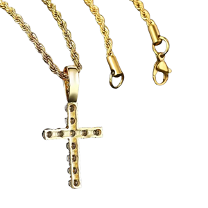 CAOSHI Trendy Stainless Steel Box <b>Chain</b> Necklace Gold & Silver Plated with Cubic Zirconia Rhodium Plated Perfect Gift - Product Image 2