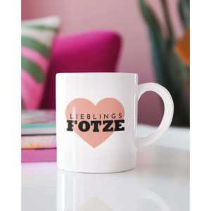 Ensemble de tasses en céramique 'Favorite Pussy' au design original, compatible lave-vaisselle, cadeau idéal pour les amis, pour redonner un sens positif au mot. - Product Image 4