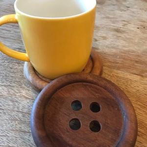 Posavasos redondos de nogal de acacia de alta calidad, posavasos de madera, posavasos de alta calidad para alfombrillas y almohadillas de mesa - Product Image 3