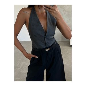 Ceinture élastique fine pour femme avec boucle, adaptée aux pantalons, vestes, chemises et robes. - Noir - Product Image 4