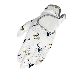 Gants de golf en cuir véritable Cabretta de qualité supérieure avec protection UV souple et flexible pour le sport Logo personnalisable pour la pêche - Product Image 2