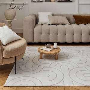 Alfombra Geométrica Carmel Crema-Beige de The Rugs, Modelo 6070, Juego de 80X150 cm - Product Image 2