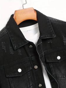 Nueva Colección Chaqueta Vaquera de Moda Urbana para Hombre con Bolsillos, Abrigo Cómodo y Elegante para Hombre para Primavera y Otoño - Product Image 3