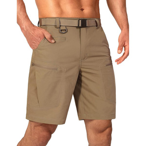 Short de randonnée pour hommes de marque personnalisée motif solide en velours côtelé durable à séchage rapide plusieurs poches pour la randonnée et le voyage Service OEM/ODM - Product Image 1