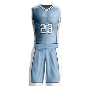 Conjunto de camiseta de baloncesto unisex personalizado uniforme de sublimación impreso transpirable de secado rápido para adultos uniforme de baloncesto de talla grande - Product Image 1