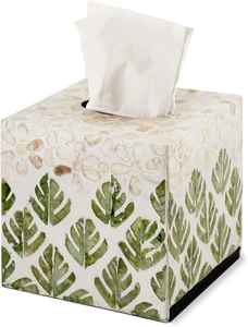 100% boîte à mouchoirs en incrustation d'os en résine naturelle faite à la main et support taille personnalisée pour un usage domestique - Product Image 2