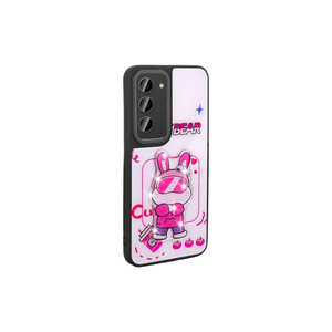 Coque arrière en silicone rose lumineuse avec motif emblématique en relief pour Samsung Galaxy S23 - Product Image 6