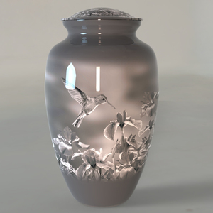 Nouvelle urne funéraire Graynite Humming Bird Color pour cendres humaines avec sac en velours gratuit - Product Image 1