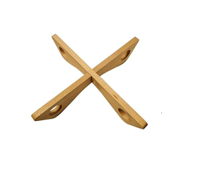 Dessous de plat en bois écologique Dessous de plat en bois de cuisine Dessous de plat en bois pour artisanat naturel - Product Image 5