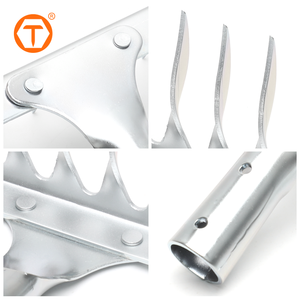 Râteau à arêtes métalliques 16 dents, tête de râteau de jardin en acier robuste à 16 dents remplaçables pour ameublir le sol agricole - Product Image 3