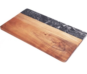 Tabla de picar de mármol de Acacia, mesa de comedor de cocina para el hogar, Simple y atractiva, venta al por mayor - Product Image 1