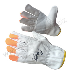 Men Work <b>Gloves</b> Soft Cowhide <b>Driver</b> Hunting Driving Farm Garden Welding Security Protection <b>Driver</b> <b>glove</b> - Product Image 3