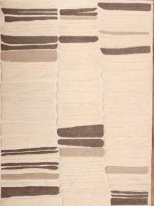 Alfombra de lana hecha a mano ultra suave moderna de lujo alfombra antideslizante para el hogar Hotel acolchado sala de estar alfombra con estampado geométrico - Product Image 3