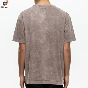 Nouveaux arrivages Meilleures ventes Design de mode T-shirt décontracté pour hommes à prix d'usine T-shirt délavé à l'acide de couleurs mélangées pour hommes - Product Image 2