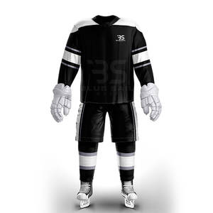 Uniforme personnalisé de hockey sur glace de haute qualité 2024 quantité minimale de commande bas Faites votre propre équipe de conception technique de sublimation professionnelle OEM - Product Image 1
