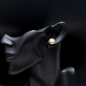 Elegant Trendy Gold Plated 925 Sterling <b>Silver</b> <b>Pearl</b> and Zircon Stud <b>Earrings</b> Women Wedding Engagement Party Gift Jewelry - Product Image 2