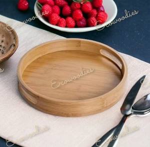 ชุดถาดไม้ไผ่สำหรับเสิร์ฟอาหารและกาแฟชุดถาดสำหรับรับประทานอาหารในห้องนั่งเล่นห้องอาหารบ้าน - Product Image 4