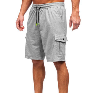 100% algodón hasta la rodilla lavado Cargo 2024 verano clásico hombres elástico básico sólido Cargo pantalones cortos para hombres personalizados - Product Image 6