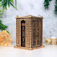 Coran sacré, couverture rigide en cuir, boîte en métal gaufrée, reliure cousue, livre islamique, logo personnalisé, écriture de Médine, Eid, Ramadan, Allah
