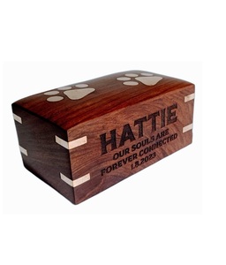 Urnes en bois fabriquées à la main pour cendres arbre de vie urne en palissandre pour cendres humaines urnes funéraires pour animaux de compagnie pour chiens cendres boîte en bois - Product Image 6