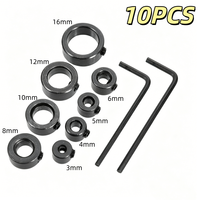 Cincin pembatas kedalaman bor 3-16mm, cincin penentu posisi bor, aksesoris alat bor, grosir, cincin pembatas kedalaman bor untuk pekerjaan kayu