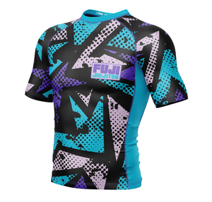 Shorts Negros de Ajuste Perfecto 2026 y Rashguards con Paneles Azules para Bjj Nogi Jiu Jitsu - Product Image 3