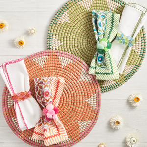 Manteles individuales de hierba marina tejidos bohemios al por mayor a buen precio, manteles individuales redondos para mesa de comedor, manteles individuales de boda de Vietnam - Product Image 4