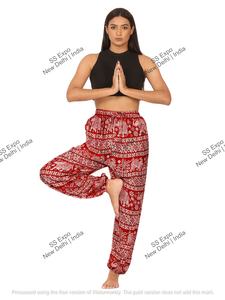 Taille libre rayonne sarouel femmes confortable Sexy Boho Style élastique avant décontracté coupe ample Streetwear Logo décoration hiver - Product Image 2