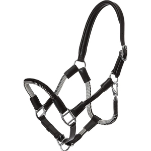 Premium Quality Custom English Saddle Horse Rope Halter Soft Fur Leather PP <b>Padded</b> with Brass Hardware 2025 - Product Image 4