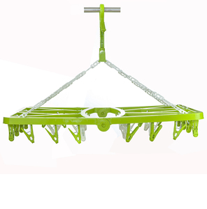 Đa-Clip Clothesline 32 <span class=keywords><strong>Pegs</strong></span> Có Thể Thu Vào Kẹp Quần Áo Khô Giá Vớ Đồ Lót Nhà Khô Kẹp Quần Áo Nhựa Có Thể Gập Lại Móc Áo - Product Image 5