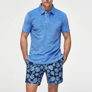 Polo de punto de verano personalizado al por mayor, Polo a rayas de manga corta de lana merina, prendas de punto de golf, Polo de rugby para hombre - Product Image 6