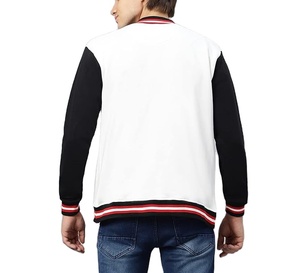 Letterman universitaire de haute qualité en polaire noire pour collège et école pour hommes, veste de baseball pour hommes, livraison DDP - Product Image 2