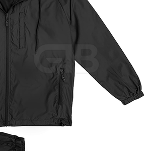 Logo personnalisé survêtement en nylon deux pièces ensemble respirant coupe-vent jogging costume pour hommes et femmes - Product Image 6