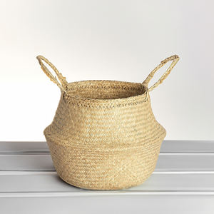 VietnamCrafts SF2008 Panier de rangement de bureau en bambou naturel et rotin - Contenants flexibles, écologiques et durables - Product Image 3