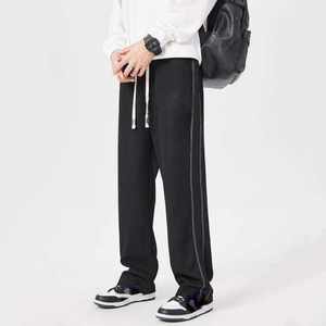 Fabricant personnalisé Pantalon de survêtement vintage pour homme, poids lourd, surdimensionné, délavé au soleil Pantalon de survêtement baggy à strass pour hommes - Product Image 2