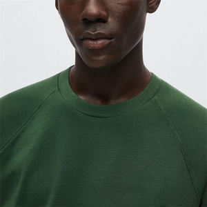 T-shirt personnalisé sérigraphié pour hommes, poids lourd 230gsm 100% coton et polyester, style de rue, style uni - Product Image 6