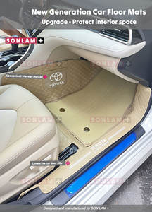 Accessoires de luxe pour voitures Toyota Camry, ensemble complet, vente en gros, ODM, cuir Nappa, tapis de voiture sans couture, tapis de sol de voiture personnalisés - Product Image 2