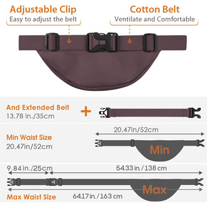 Riñonera cruzada de gran capacidad personalizada, riñonera de nailon impermeable, correa ajustable, riñonera con GPS para hombre y <span class=keywords><strong>mujer</strong></span>, logotipo de fruta - Product Image 3