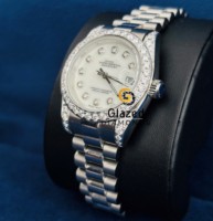 Montres pour hommes de qualité supérieure, design élégant, style hip-hop, serties de diamants en moissanite, boîtier en acier inoxydable, cadran en verre analogique.