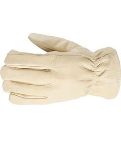 ถุงมือหนังสำหรับงานหนัก เสริมความแข็งแรงบริเวณฝ่ามือ ทนทาน ระบายอากาศได้ดี ป้องกันการฉีกขาด ปราศจากซิลิโคน ข้อมือตรง ไม่ผสมแป้ง เหมาะสำหรับงานสวน - Product Image 5