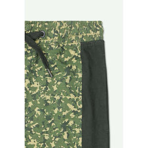 Short Cargo Camouflage pour hommes de marque vert XS taille élastique fermeture à cordon impression bouffante tissé motif chaud imprimé Shorts - Product Image 4