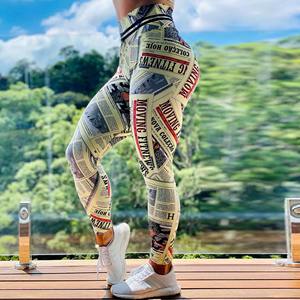 Femmes taille élastique cravate teinture Yoga pantalon sans couture haute Push Gym Sport Leggings respirant tricoté Scrunch Legging pour les femmes - Product Image 4