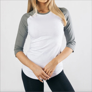 Camiseta de manga corta de algodón 100%, camiseta lisa en blanco con estampado de logotipo personalizado, diseño de cuello redondo, Camiseta básica de verano para mujer en blanco para invierno - Product Image 5