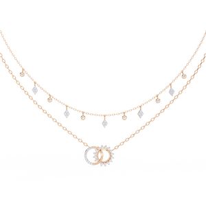 Beautiful Women's 18K Gold <b>Necklace</b> with Lab Grown Diamonds - Product Image 1