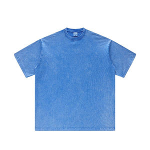 Acid Wash Casual Oversize T-shirt en coton pour homme - Product Image 2