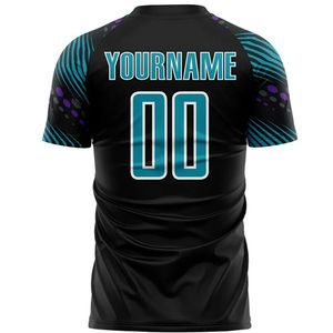 Camiseta de Fútbol Personalizada de Alta Calidad para Adultos, Excelente Valor, Servicio OEM, Impresión Digital, Logotipo del Equipo, 100% Poliéster, Cuello en V, Top Corto - Product Image 3