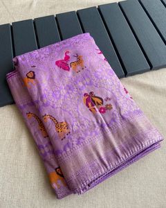 Sari de Banarasi traditionnel indien bleu ciel avec chemisier fantaisie pour mariage ethnique mariée porter des femmes - Product Image 5