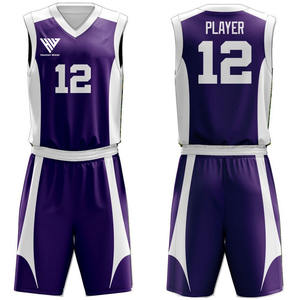 Fabrication professionnelle d'uniformes de basket-ball pour hommes et service OEM, uniforme de basket-ball respirant à séchage rapide, vente chaude - Product Image 1