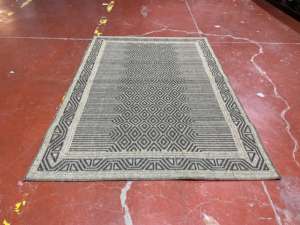 Alfombra cuadrada Reversible de la colección Lakeside 2025, nueva alfombra geométrica moderna lavable para uso doméstico en interiores/exteriores para adolescentes - Product Image 4